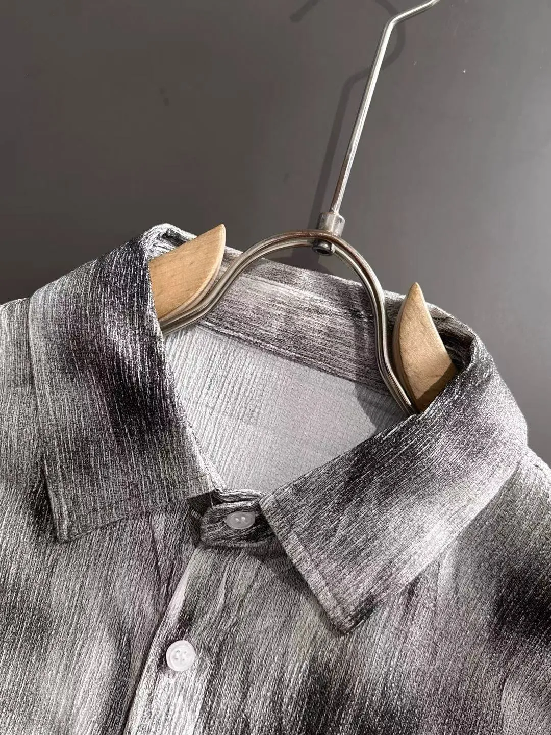Next day shipping P360 Big Goose 2025 Autumn Men's Thin Breasted Fashion Tie-Dye Long Sleeve Shirt New Loose Versatile Lapel Top Casual Trendy Men's Shirt Size: M-3XL